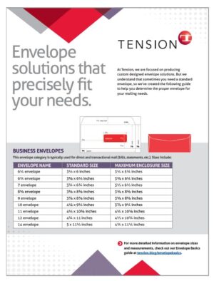 Envelope size Guide