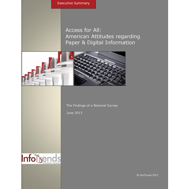 Access for All: American Attitudes Regarding Paper & Digital Information