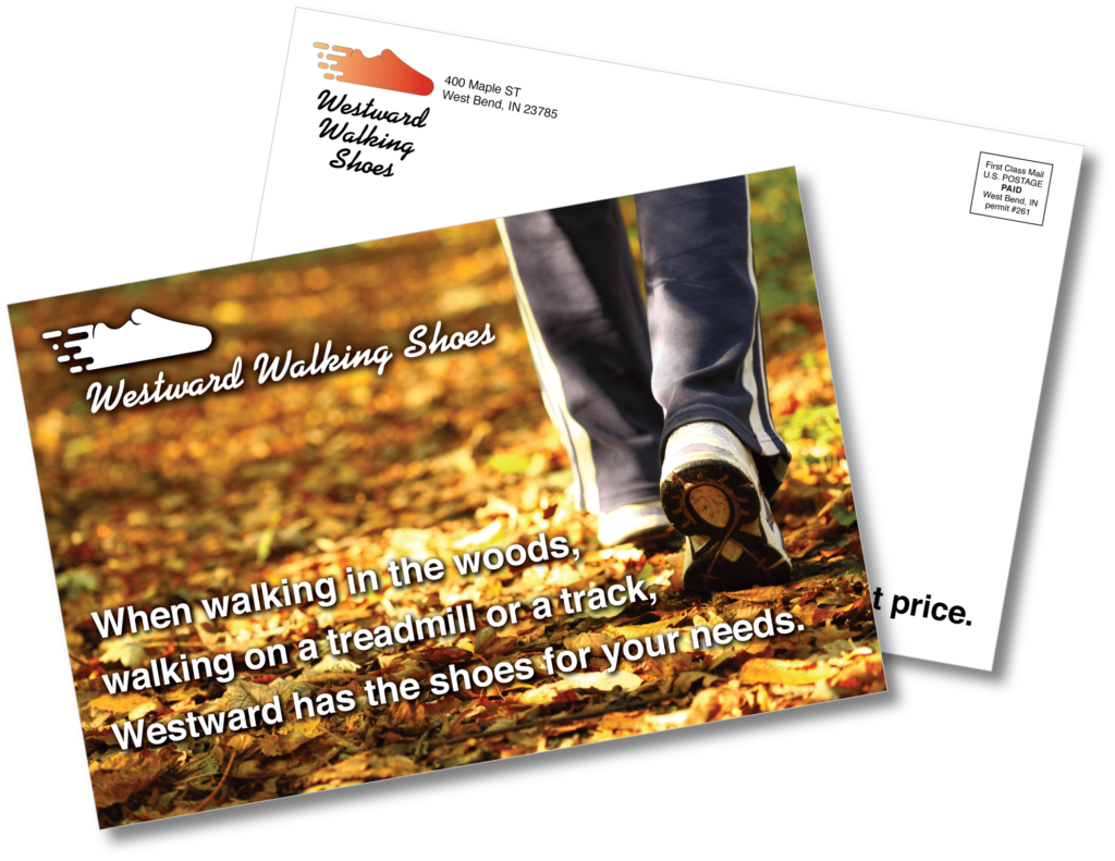 Postcards, sometimes called flats, efficiently communicate your branding