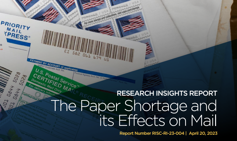 Office of Inspector General (OIG) White Paper: The Paper Shortage and its Effects on Mail