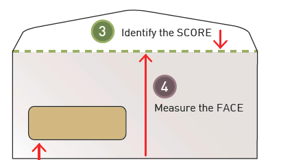 How to measure an envelope image